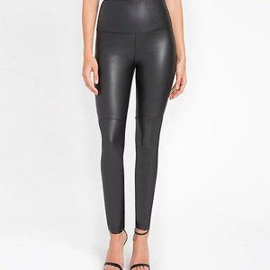 Lysse faux leather high waisted lined shapwear legging
